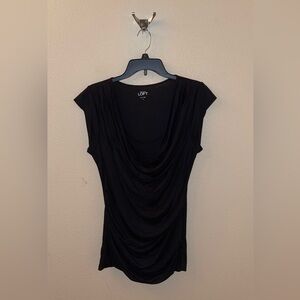 LOFT Black Sleeveless Tee for Women